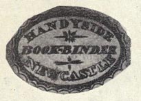 Cuthbert Handyside, Bookbinder, Newcastle