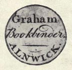 Graham, Bookbinder, Alnwick