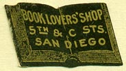 Book Lovers' Shop, San Diego, California (30mm x 15mm)