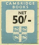 Cambridge Books, Cambridge, England (20mm x 23mm). Courtesy of Donald Francis.