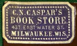 C.N. Caspar's Book Store, Milwaukee, Wisconsin (25mm x 15mm)