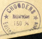 Editions Choudens [music publishers], Paris, France (inkstamp, 23mm dia.)