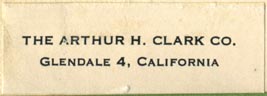 The Arthur H. Clark Company, Glendale, California (45mm x 16mm)