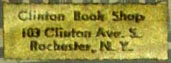 Clinton Book Shop, Rochester, NY (27mm x 9mm)