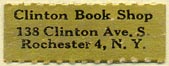 Clinton Book Shop, Rochester, NY (27mm x 10mm)