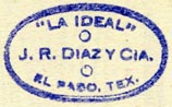 J.R. Diaz y Cia., El Paso, Texas (26mm x 16mm)