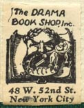 The Drama Book Shop, New York, NY (19mm x 25mm, after 1933)