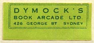 Dymock's Book Arcade, Sydney, Australia (29mm x 13mm). Courtesy of Donald Francis.