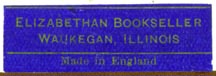 Elizabethan Bookseller, Waukegan, Illinois (35mm x 11mm). Courtesy of Robert Behra.