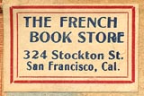 The French Book Store, San Francisco, California (25mm x 16mm, ca.mid 20th c.).