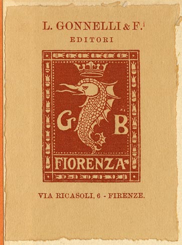 L. Gonnelli e Figli, Florence, Italy (58mm x 78mm, ca.1930s?)