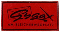 Gygax, [Zurich?] (32mm x 17mm, ca.1937)