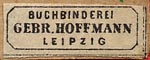 Buchbinderei Gebr. Hoffmann, Leipzig (17mm x 6mm)