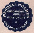 Wendell Holmes, Ltd., London & St. Thomas, Ontario, Canada (12mm dia., ca.1922 ). Courtesy of Brian Busby.