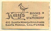 Kay's Books and Stationery, Santa Monica, California (26mm x 16mm)