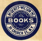 McDevitt-Wilson Books, New York, NY (23mm dia.)