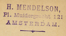 H. Mendelson, Amsterdam