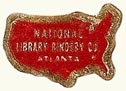 National Library Bindery Co.,  Atlanta, Georgia (20mm x 15mm). Courtesy of S. Loreck.