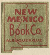 New Mexico Book Co., Albuquerque, New Mexico (26mm x 28mm).