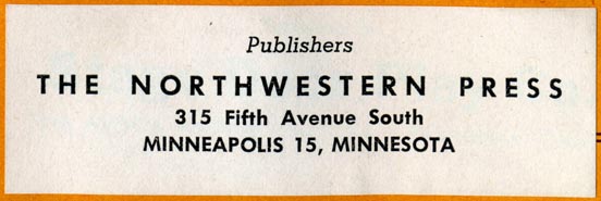 The Northwestern Press, Minneapolis, Minnesota (92mm x 30mm, ca.1950s). Courtesy of Robert Behra.