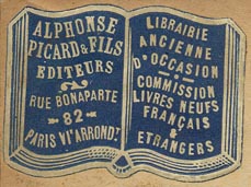 Alphonse Picard & Fils, Paris, France (37mm x 26mm, ca.1900?).