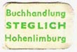 Steglich, Buchhandlung, Hohenlimburg [Hagen], Germany (approx 17mm x 11mm)