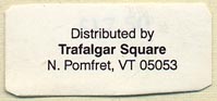 Trafalgar Square Books, Books on Horses, North Pomfret, Vermont (32mm x 15mm). Courtesy of Donald Francis.