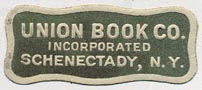 The Union Book Co., Schenectady, NY (33mm x 14mm).