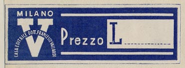 Casa Editrice Dott. Francesco Vallardi, Milano (60mm x 20mm, ca.1951).