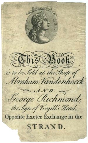 Abraham Vandenhoeck & George Richmond, London, England (50mm x 80mm). Courtesy of Lewis Jaffe.