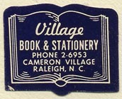 Village Book & Stationery, Raleigh, North Carolina (28mm x 22mm)
