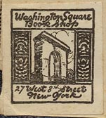 Washington Square Book Shop, New York (24mm x 27mm)