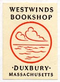 Westwinds Bookshop, Duxbury, Massachusetts (17mm x 25mm).