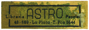 Libreria Astro, La Plata, Argentina (50m x 16mm, c.1943). Courtesy of Mario Martin.