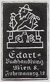 Eckart, Buchhandlung, Vienna, Austria (17mm x 27mm). Courtesy of Michael Kunze.