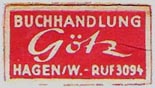 Gotz, Hagen, Germany (25mm x 14mm, ca.1950). Courtesy of Michael Kunze.