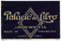 Palacio del Libro – Librería Hachette S.A., Buenos Aires, Argentina (34mm x 22mm, c.1945). Courtesy of Mario Martin.