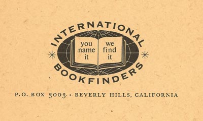International Bookfinders logo -- 'You name it, we find it'