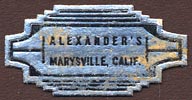Alexander's, Marysville, California (30mm x 15mm)