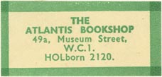 The Atlantis Bookshop, London, England (approx 37mm x 18mm)