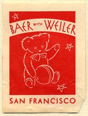 Baer with Weiler, San Francisco, California (28mm x 38mm)