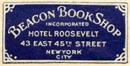 Beacon Book Shop, New York, NY (21mm x 11mm). Courtesy of R. Behra.
