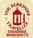 The Berkshire Traveller, Stockbridge, Massachusetts (approx 19mm x 22mm)