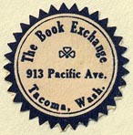 The Book Exchange, Tacoma, Washington (23mm dia.)