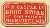 C.N. Caspar's Book Store, Milwaukee, Wisconsin (28mm x 15mm)
