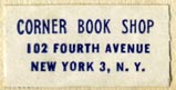 Corner Book Shop, New York, NY (26mm x 13mm)