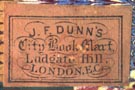 J.F. Dunn's City Book Mart, London, England (21mm x 14mm)