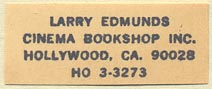 Larry Edmund's Cinema Bookshop, Hollywood, California (34mm x 14mm)