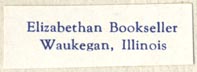 Elizabethan Bookseller, Waukegan, Illinois (31mm x 10mm)