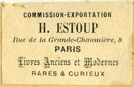 H. Estoup, Paris, France (44mm x 29mm, ca.1866?)